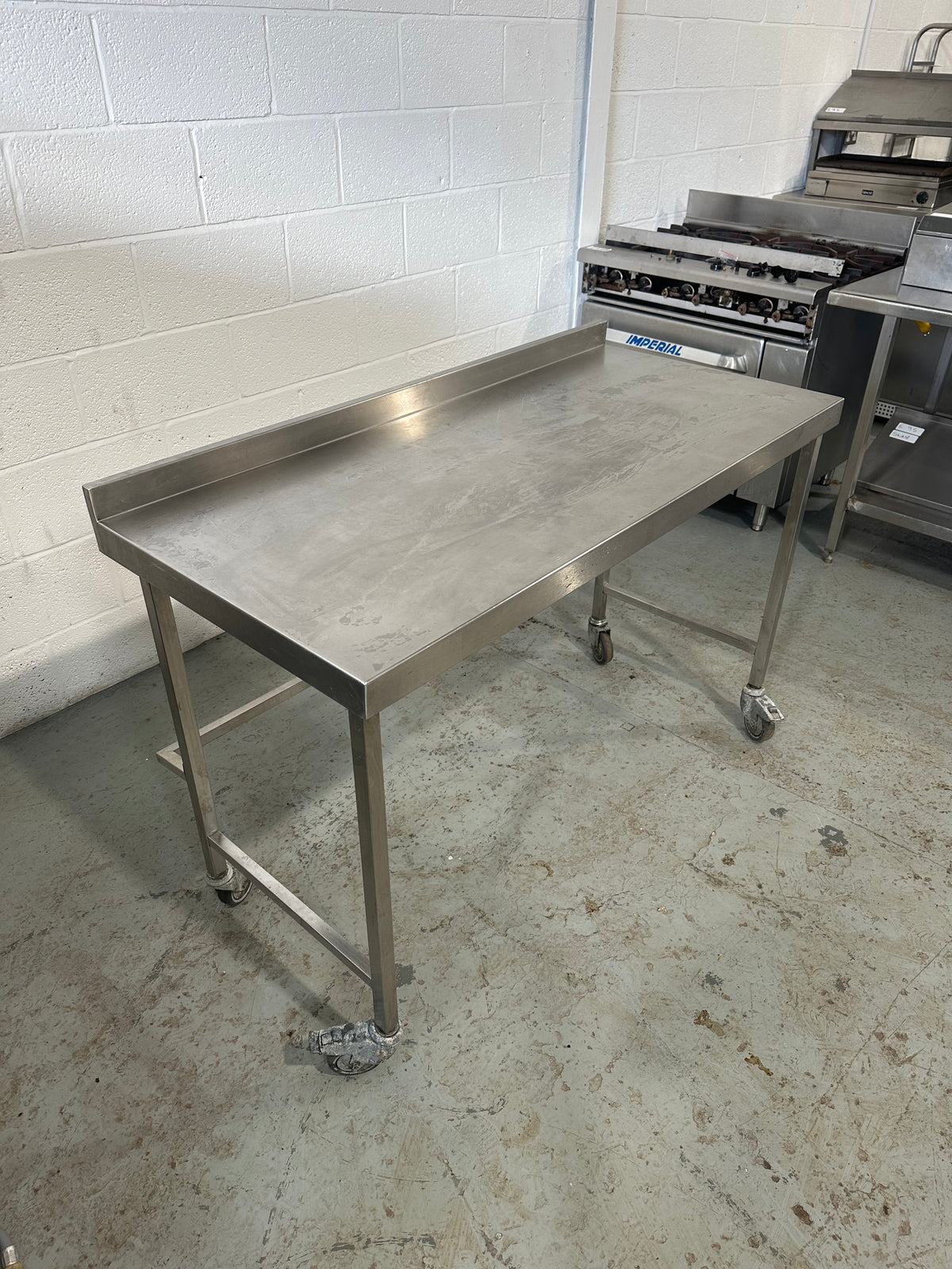 Stainless Steel Table On Wheels