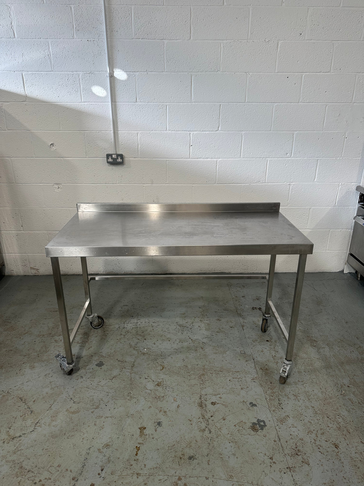 Stainless Steel Table On Wheels